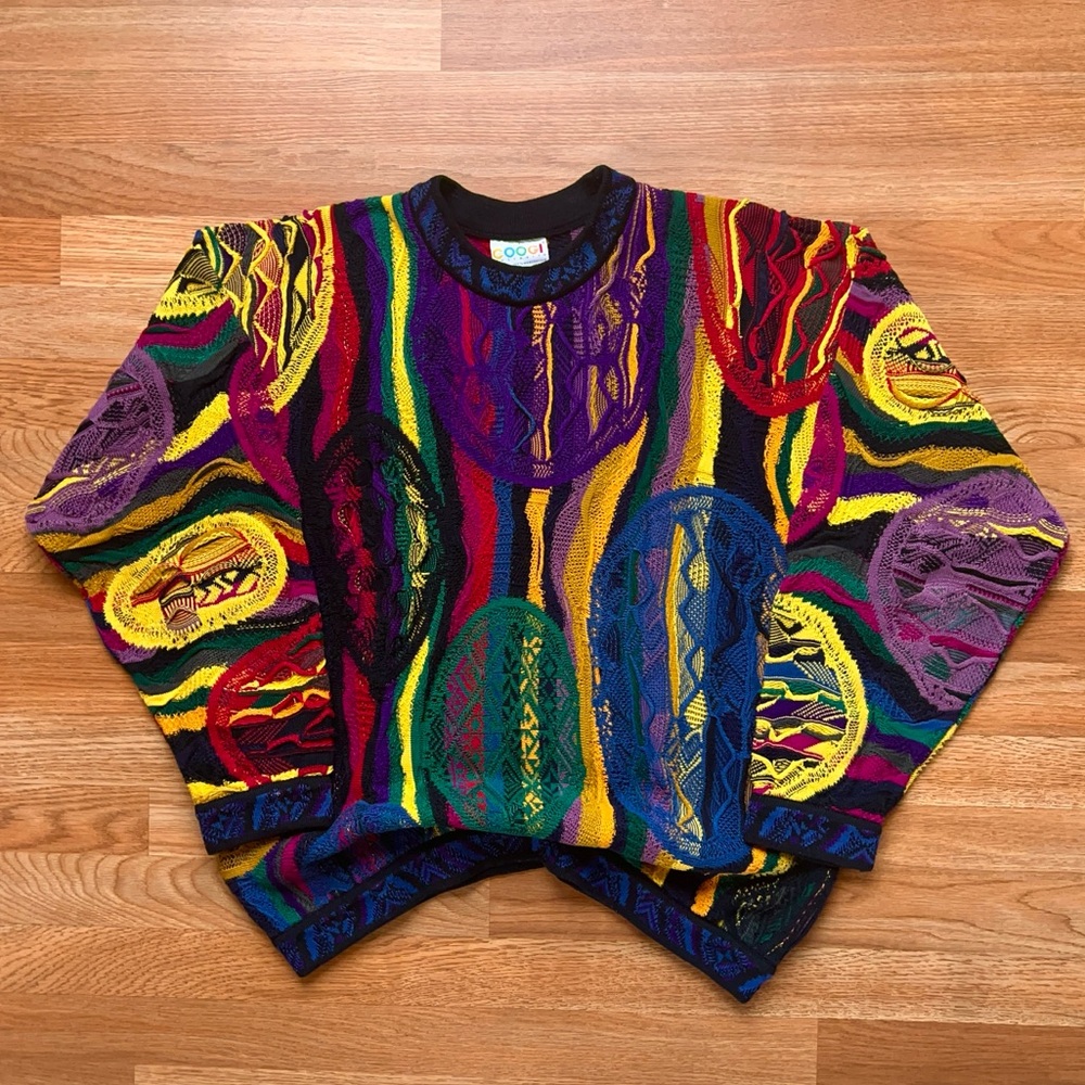 90’s Coogi Australia Biggie Smalls Cable Knit Sweater
